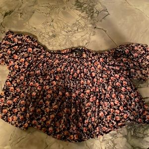 Forever 21 - floral printed flowy babydoll shirt